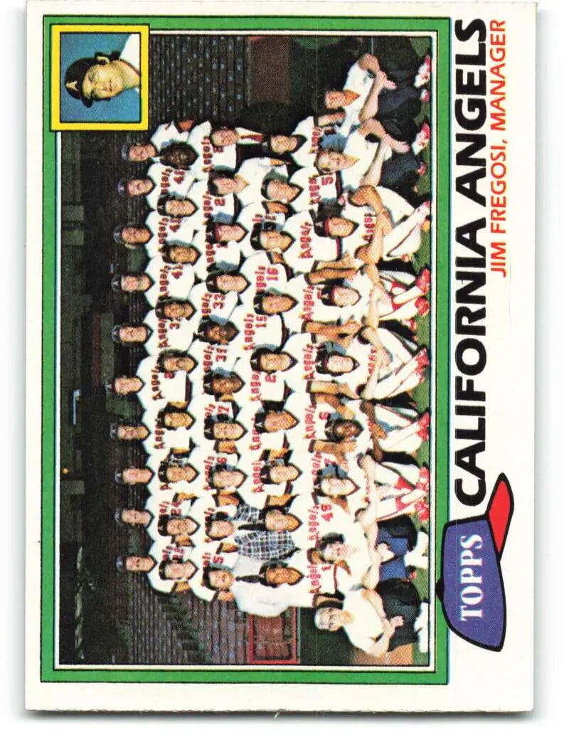 1981 Topps #663 Angels Team/Jim Fregosi EX Excellent California Angels Baseball Card - Baseball Card Single