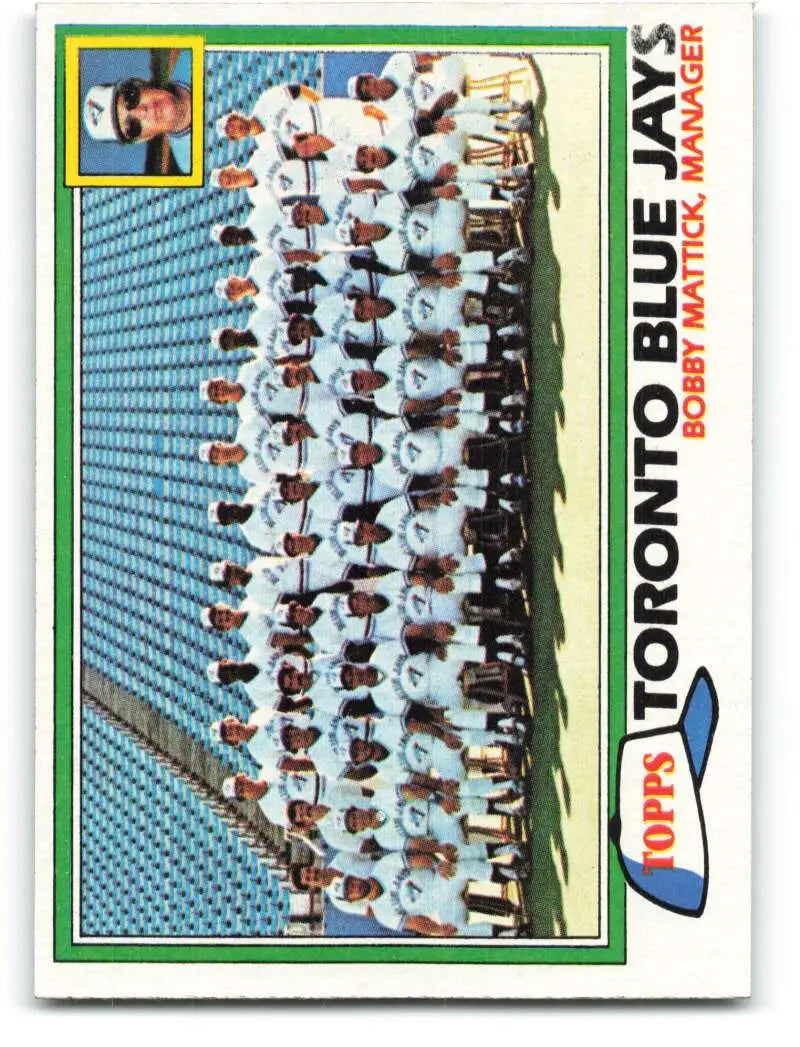 1981 Topps #674 Blue Jays Team/Bobby Mattick EX Excellent Toronto Blue Jays Baseball Card - Baseball Card Single