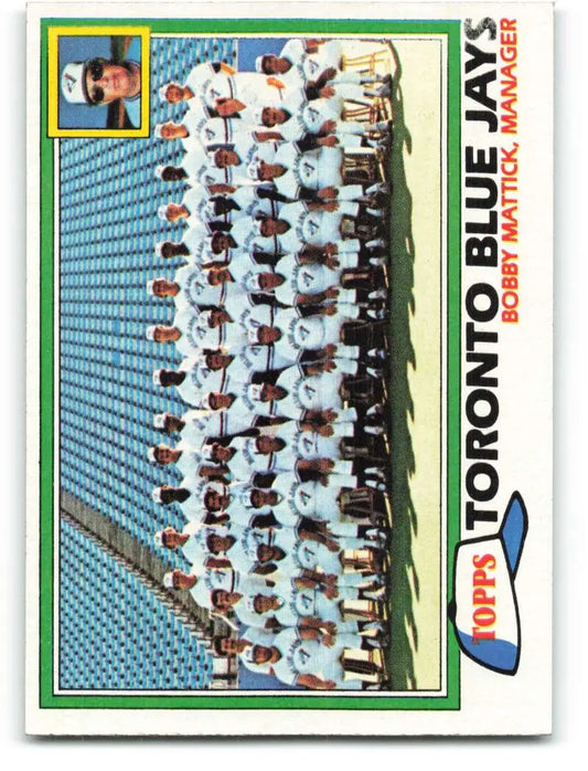 1981 Topps #674 Blue Jays Team/Bobby Mattick EX Excellent Toronto Blue Jays Baseball Card - Baseball Card Single