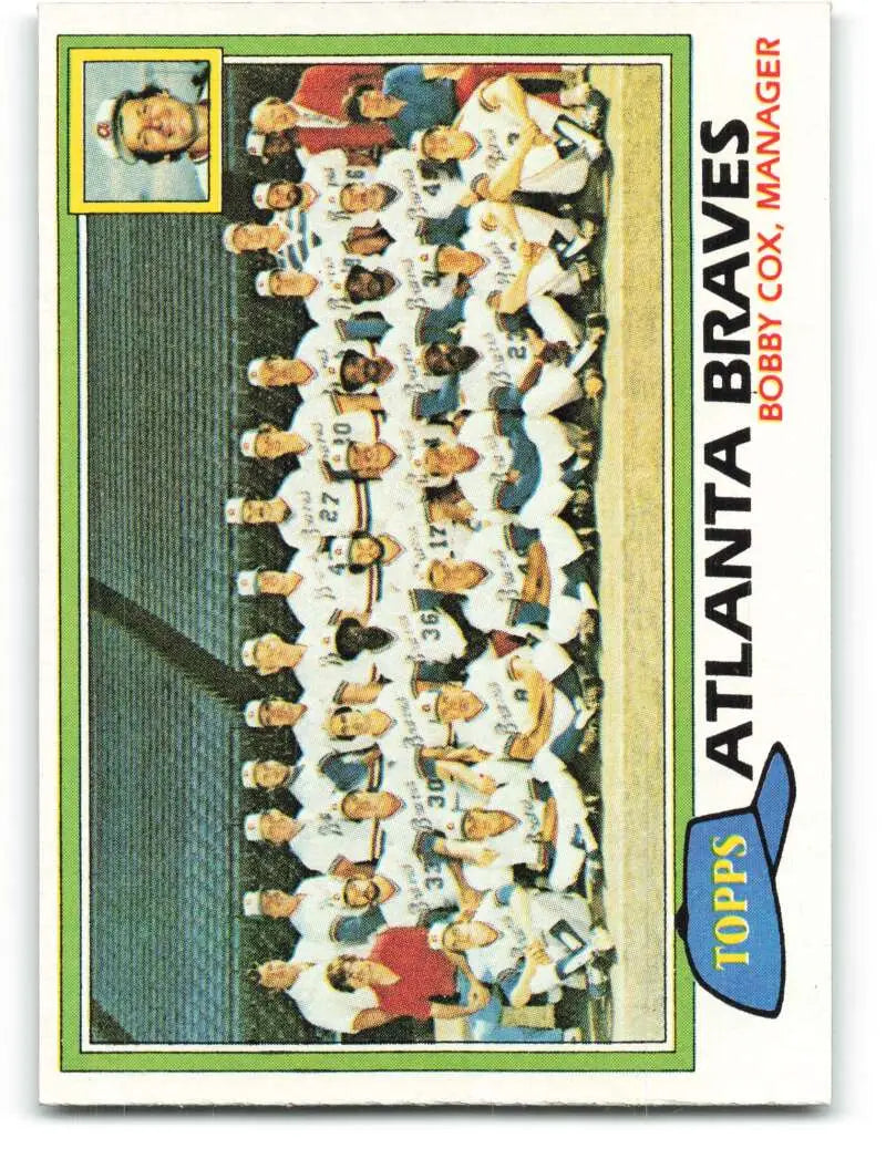 1981 Topps #675 Braves Team/Bobby Cox EX Excellent Atlanta Braves Baseball Card - Baseball Card Single