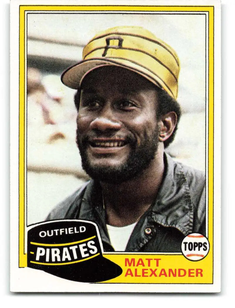 1981 Topps #68 Matt Alexander EX Excellent Pittsburgh Pirates Baseball Card - Baseball Card Single