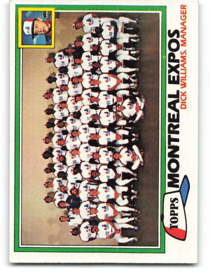 1981 Topps #680 Expos Team/Dick Williams EX Excellent Montreal Expos Baseball Card - Baseball Card Single