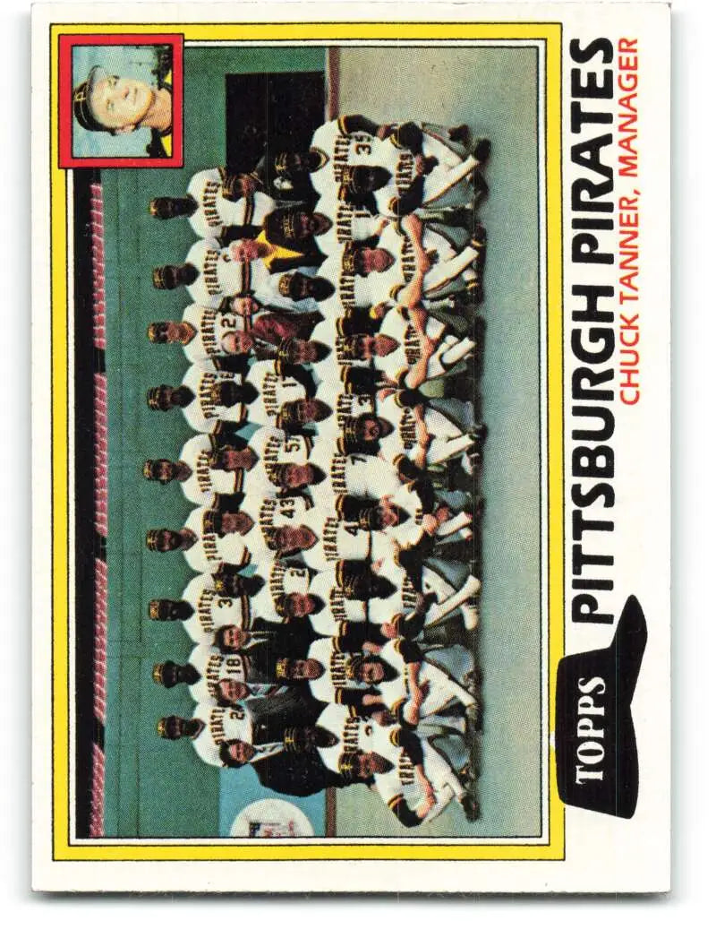 1981 Topps #683 Pirates Team/Chuck Tanner EX Excellent Pittsburgh Pirates Baseball Card - Baseball Card Single