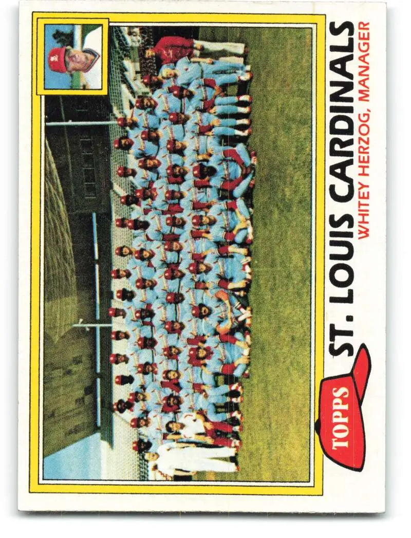 1981 Topps #684 Cardinals Team/Whitey Herzog EX Excellent St. Louis Cardinals Baseball Card - Baseball Card Single