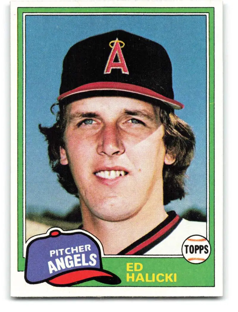 1981 Topps #69 Ed Halicki EX Excellent California Angels Baseball Card - Baseball Card Single