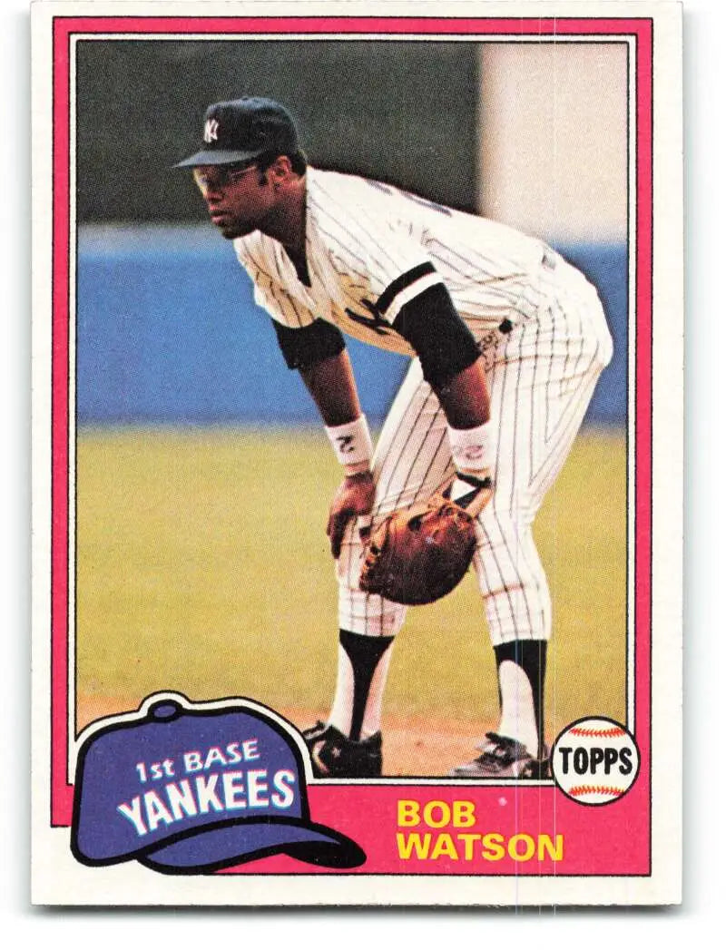 1981 Topps #690 Bob Watson EX Excellent New York Yankees Baseball Card - Baseball Card Single