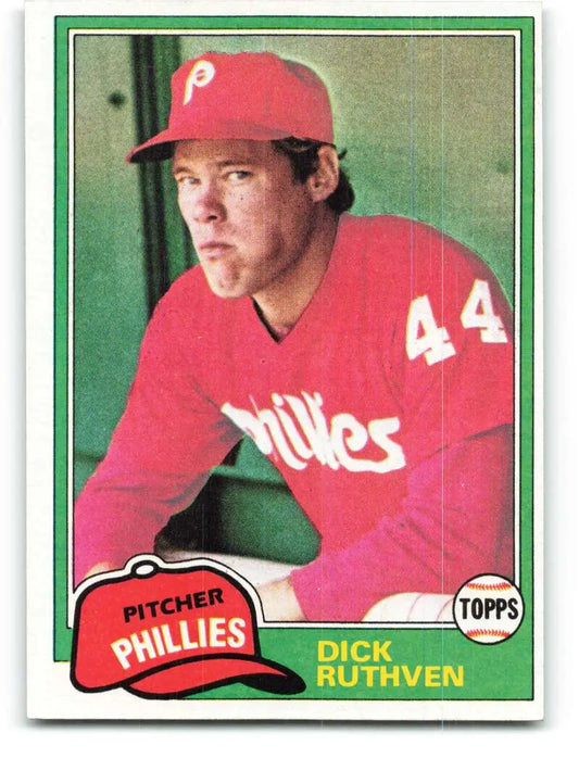 1981 Topps #691 Dick Ruthven EX Excellent Philadelphia Phillies Baseball Card - Baseball Card Single