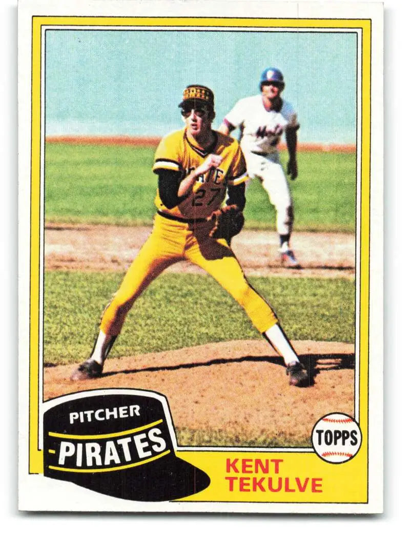 1981 Topps #695 Kent Tekulve EX Excellent Pittsburgh Pirates Baseball Card - Baseball Card Single