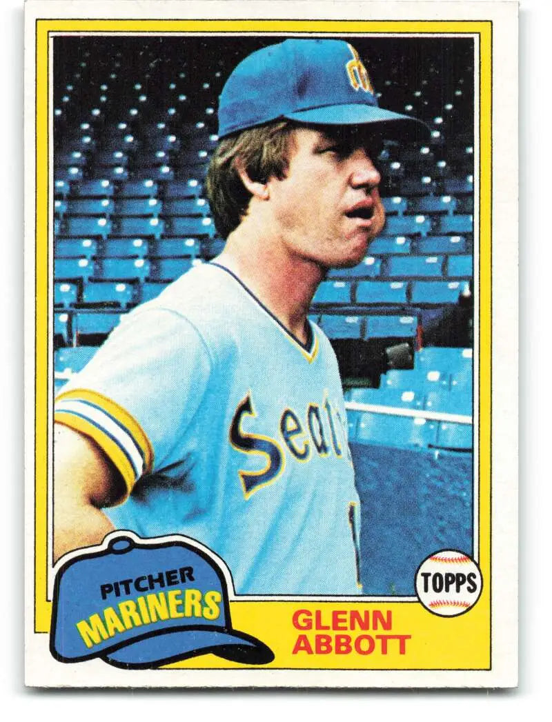 1981 Topps #699 Glenn Abbott EX Excellent Seattle Mariners Baseball Card - Baseball Card Single