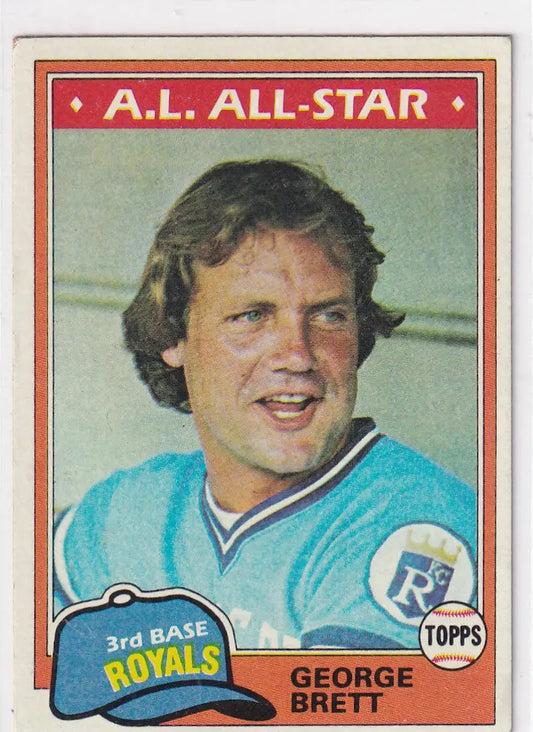 1981 TOPPS #700 GEORGE BRETT ALL STAR- KANSAS CITY ROYALS - Baseball Card Single