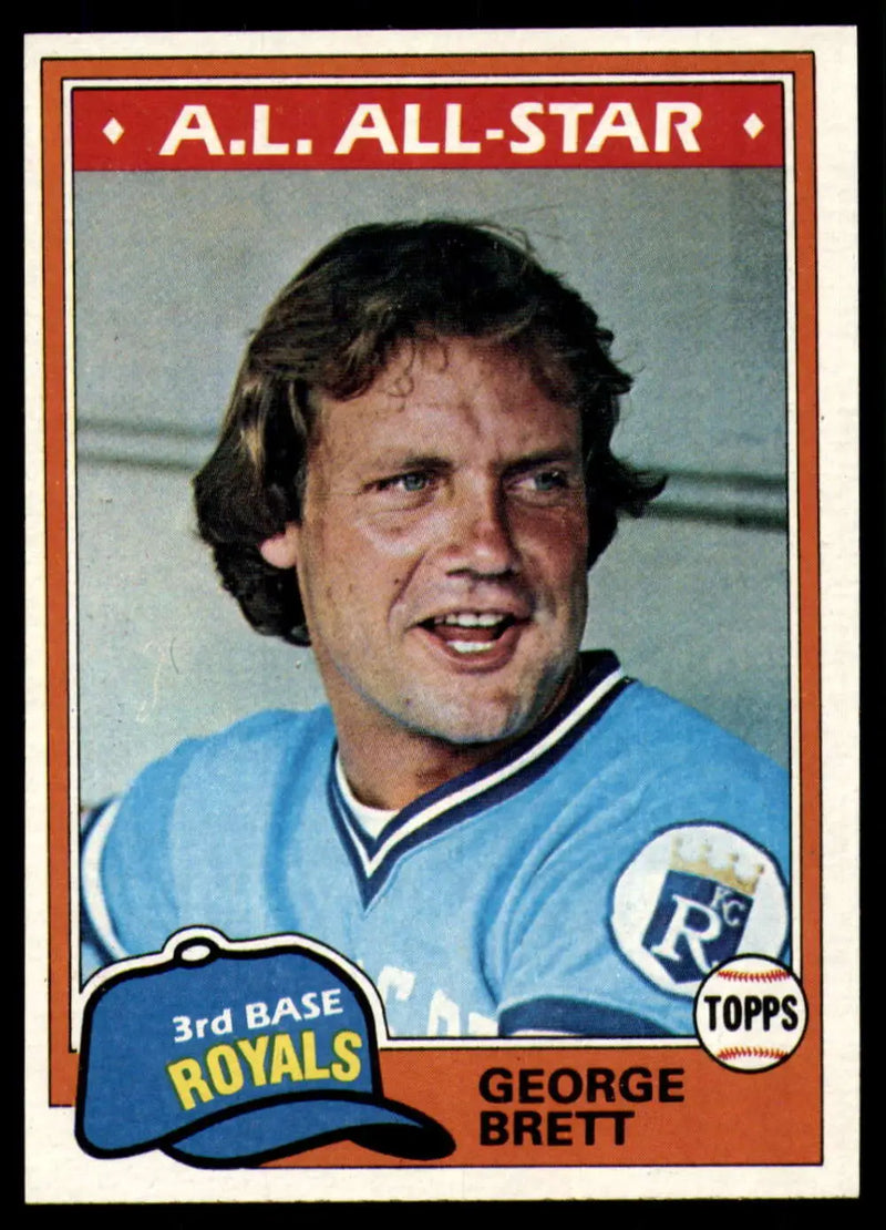 1981 Topps #700 George Brett EX Excellent Kansas City Royals Baseball Card - Baseball Card Single