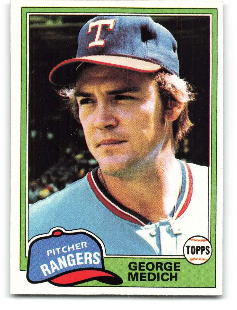 1981 Topps #702 Doc Medich EX Excellent Texas Rangers Baseball Card - Baseball Card Single