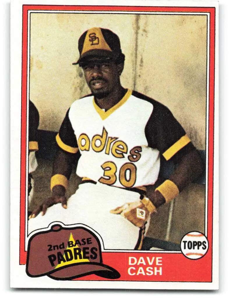 1981 Topps #707 Dave Cash EX Excellent San Diego Padres Baseball Card - Baseball Card Single