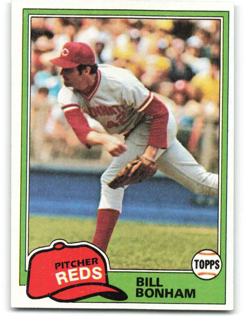 1981 Topps #712 Bill Bonham EX Excellent Cincinnati Reds Baseball Card - Baseball Card Single
