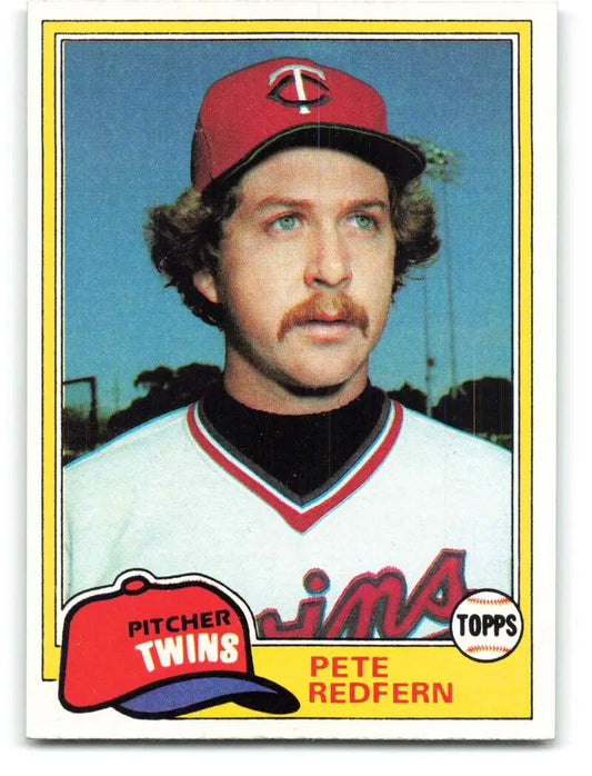 1981 Topps #714 Pete Redfern EX Excellent Minnesota Twins Baseball Card - Baseball Card Single