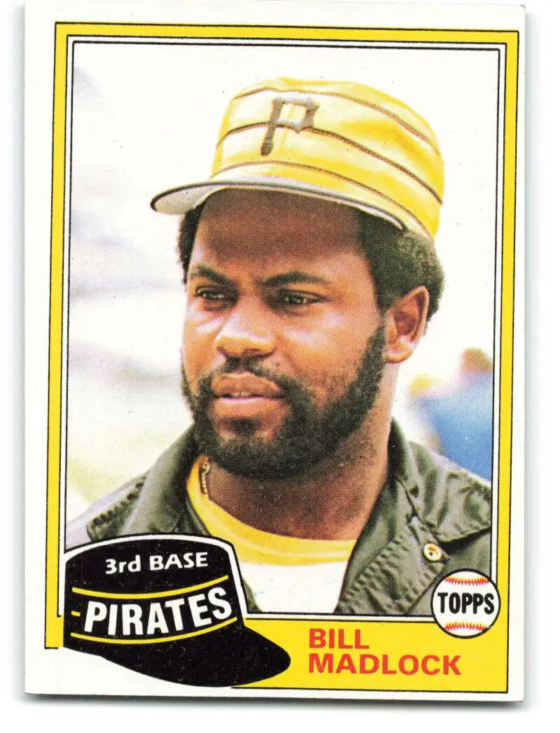 1981 Topps #715 Bill Madlock EX Excellent Pittsburgh Pirates Baseball Card - Baseball Card Single