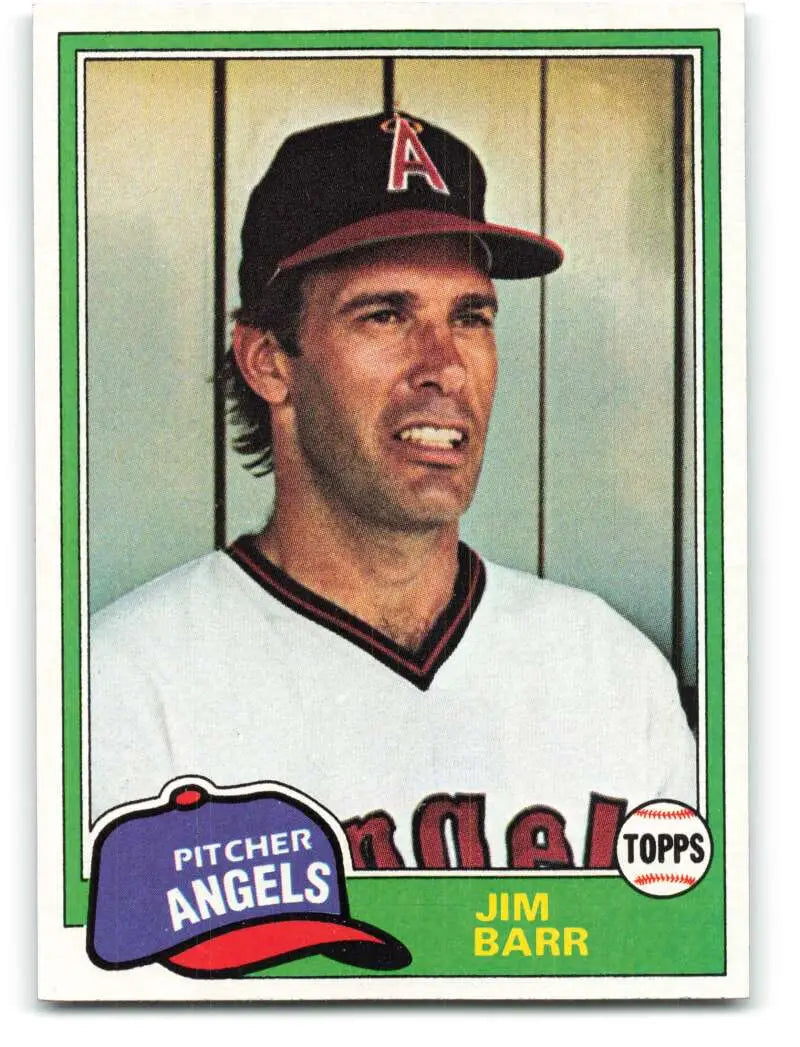 1981 Topps #717 Jim Barr EX Excellent California Angels Baseball Card - Baseball Card Single