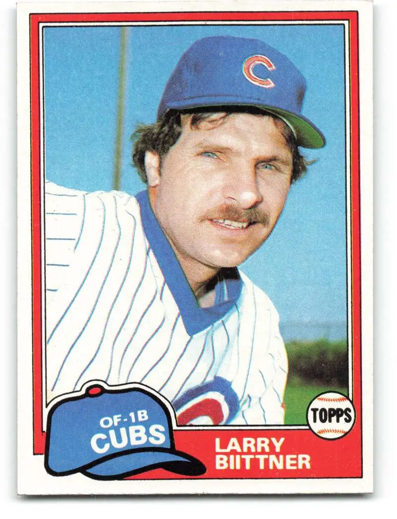 1981 Topps #718 Larry Biittner EX Excellent Chicago Cubs Baseball Card - Baseball Card Single