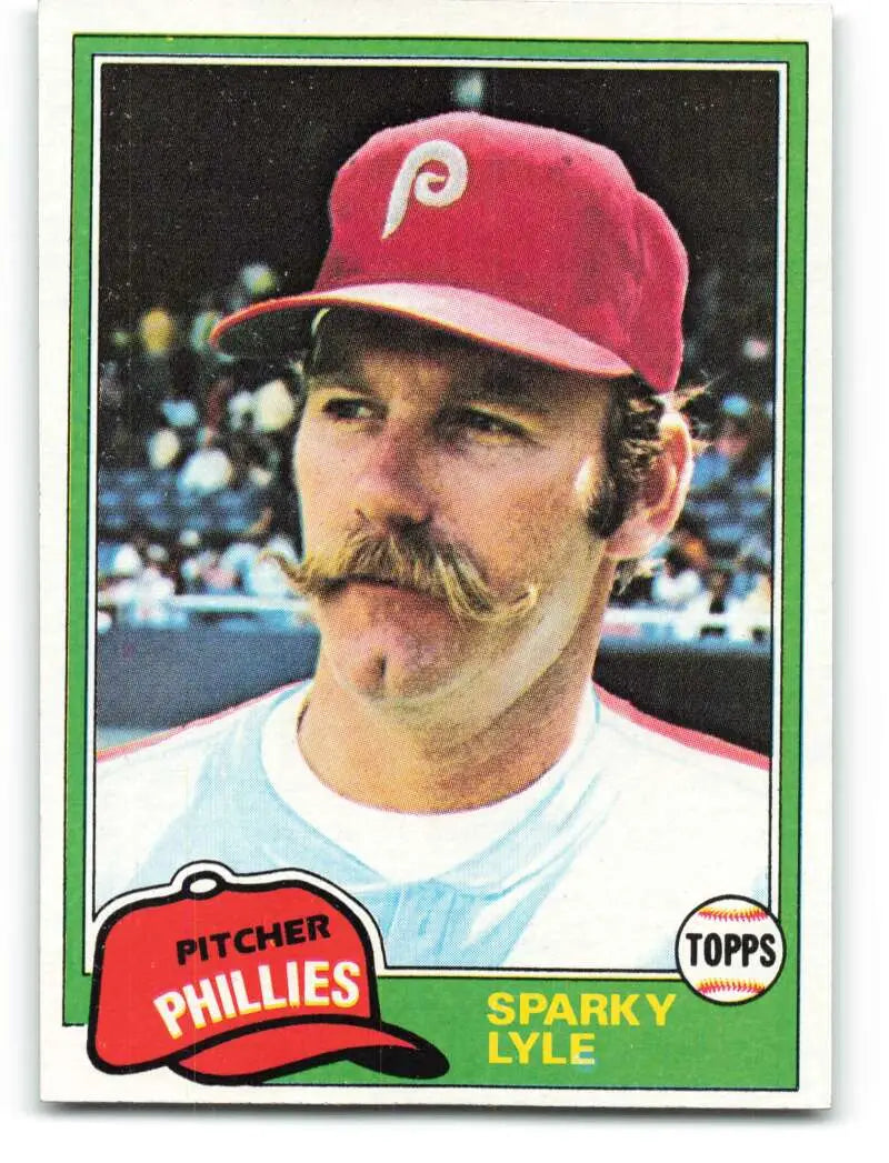 1981 Topps #719 Sparky Lyle EX Excellent Philadelphia Phillies Baseball Card - Baseball Card Single