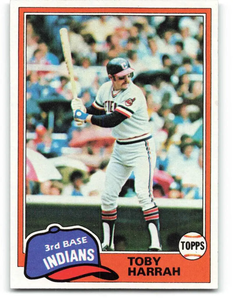 1981 Topps #721 Toby Harrah EX Excellent Cleveland Indians Baseball Card - Baseball Card Single