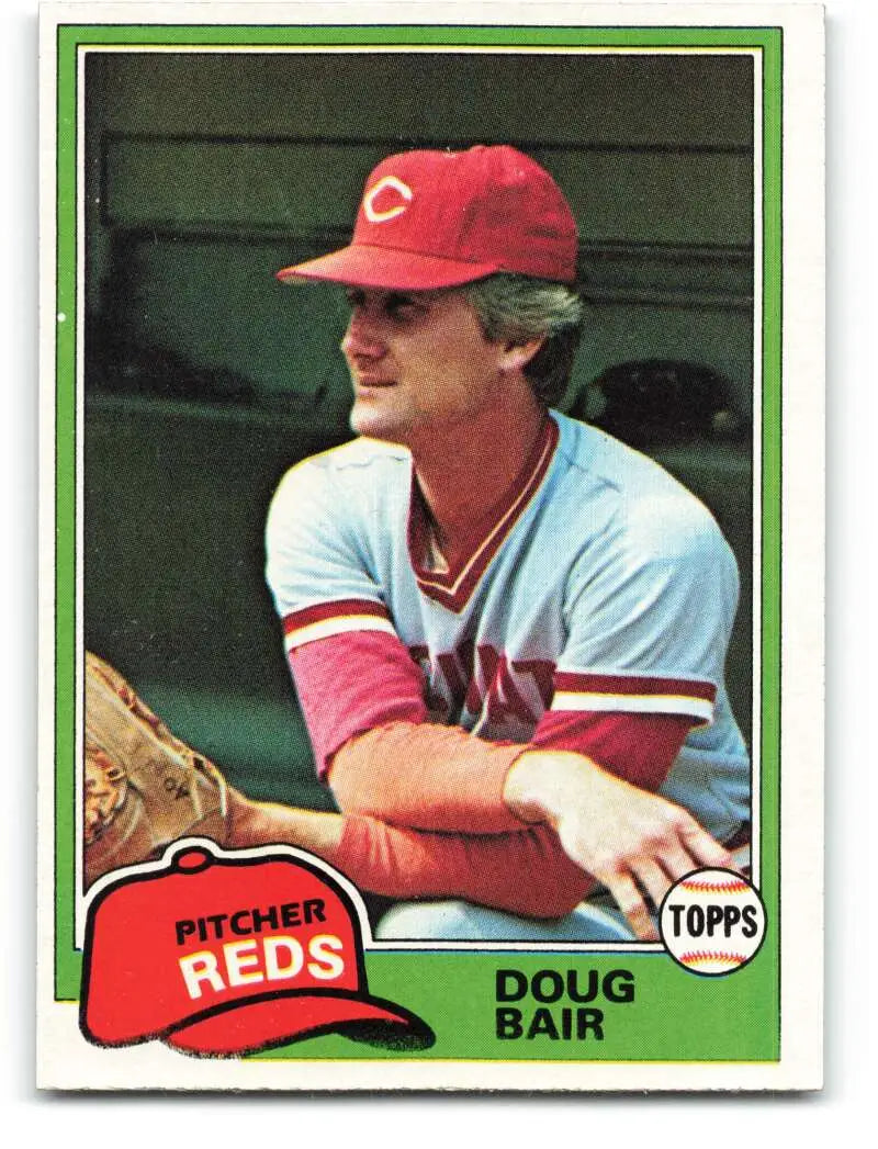 1981 Topps #73 Doug Bair EX Excellent Cincinnati Reds Baseball Card - Baseball Card Single