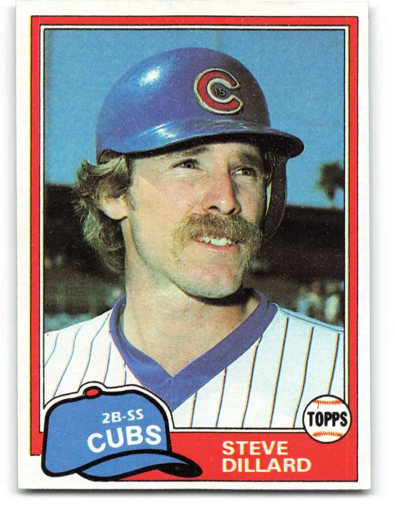 1981 Topps #78 Steve Dillard EX Excellent Chicago Cubs Baseball Card - Baseball Card Single