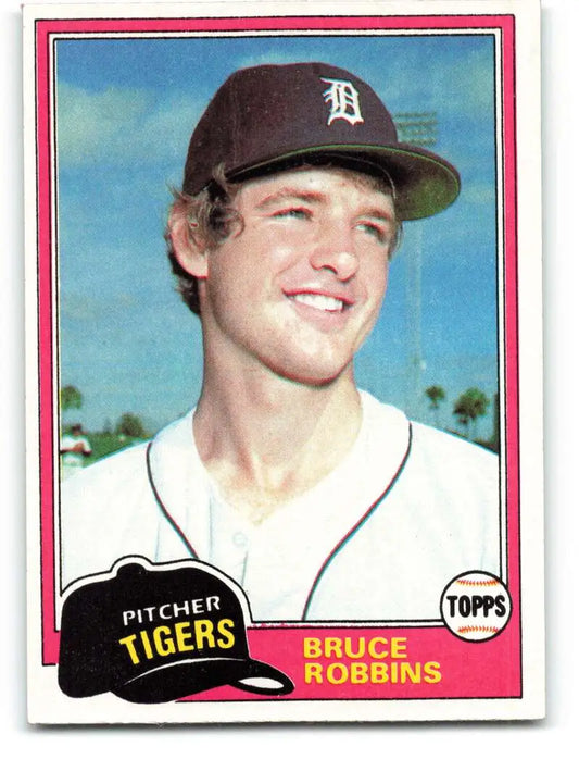 1981 Topps #79 Bruce Robbins EX Excellent Detroit Tigers Baseball Card - Baseball Card Single