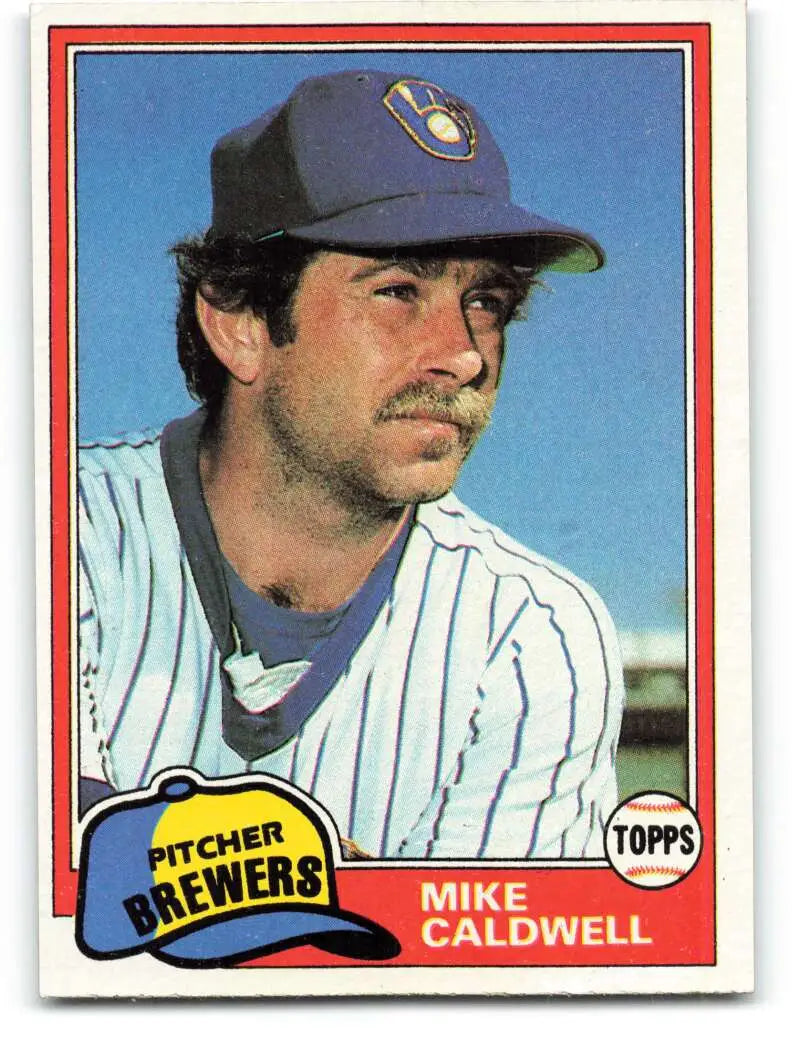 1981 Topps #85 Mike Caldwell EX Excellent Milwaukee Brewers Baseball Card - Baseball Card Single