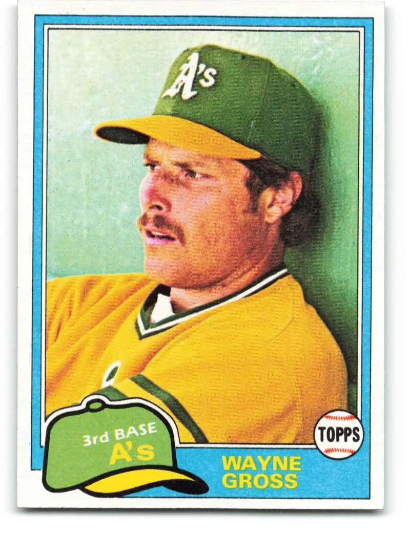 1981 Topps #86 Wayne Gross EX Excellent Oakland Athletics Baseball Card - Baseball Card Single