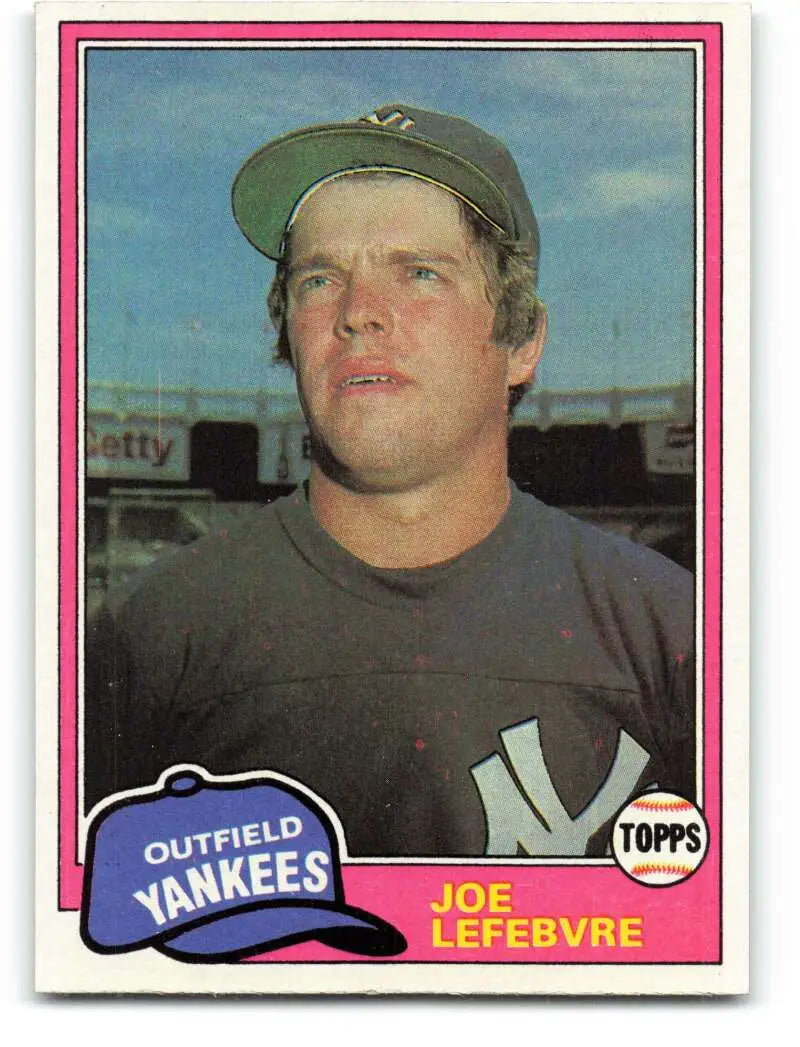1981 Topps #88 Joe Lefebvre EX Excellent RC Rookie New York Yankees Baseball Card - Baseball Card Single