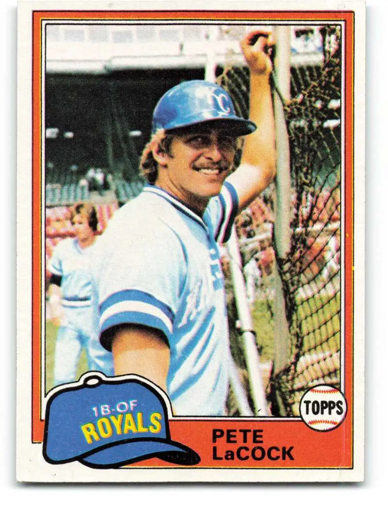 1981 Topps #9 Pete LaCock EX Excellent Kansas City Royals Baseball Card - Baseball Card Single