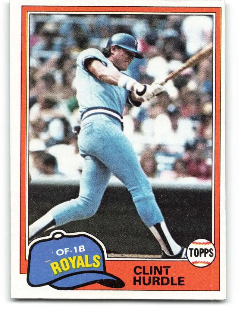 1981 Topps #98 Clint Hurdle EX Excellent Kansas City Royals Baseball Card - Baseball Card Single