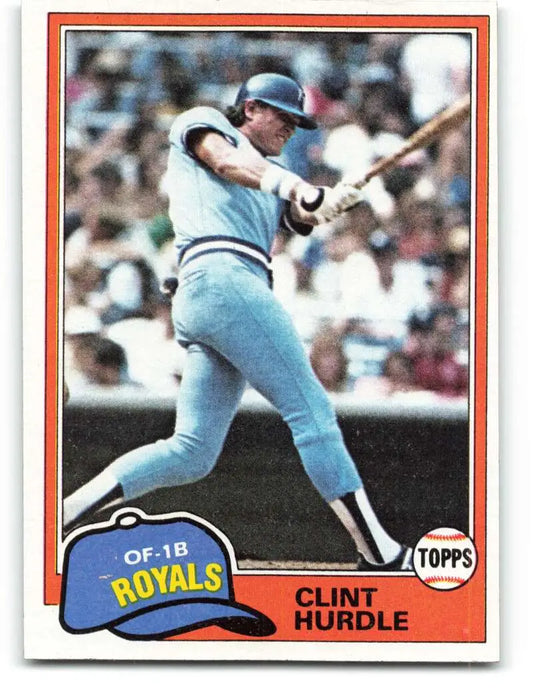 1981 Topps #98 Clint Hurdle EX Excellent Kansas City Royals Baseball Card - Baseball Card Single
