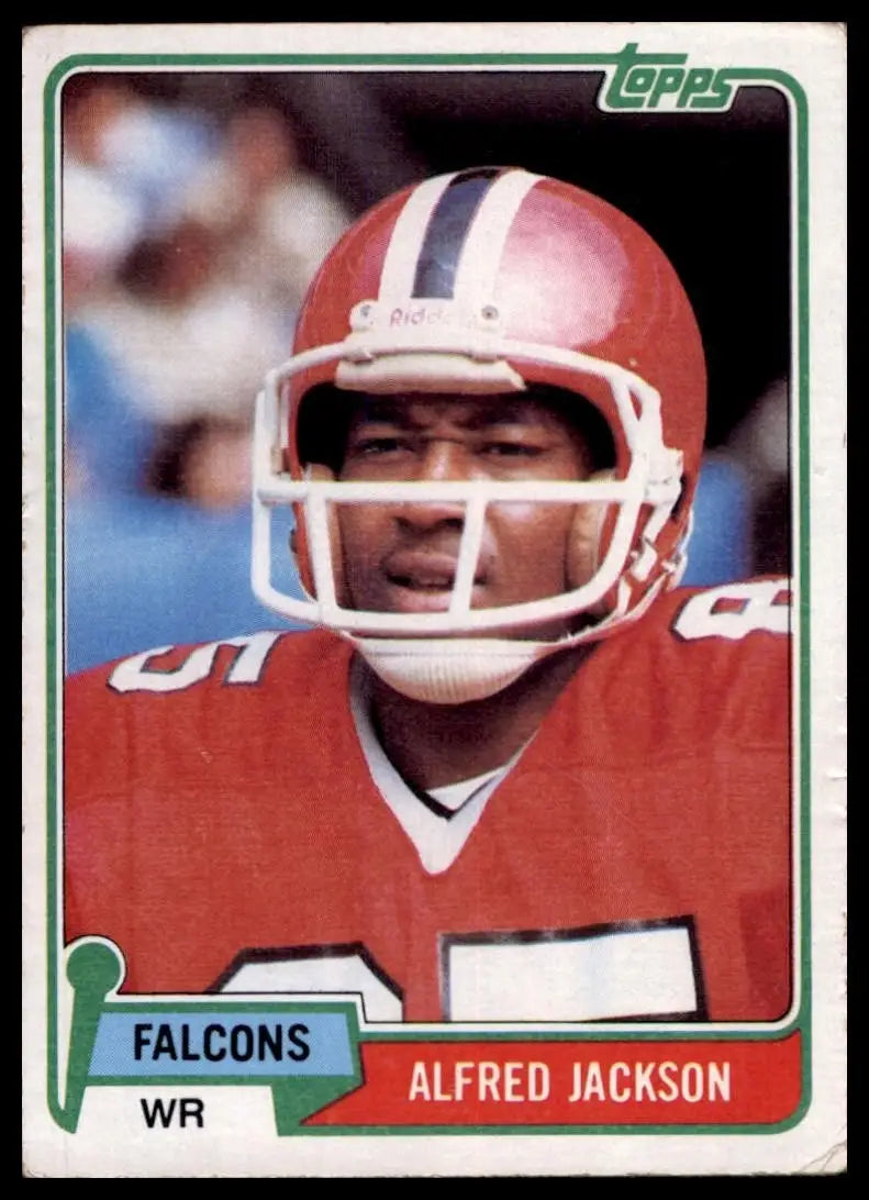 1981 Topps Alfred Jackson #106 Rookie Atlanta Falcons Football Card NFL Sports