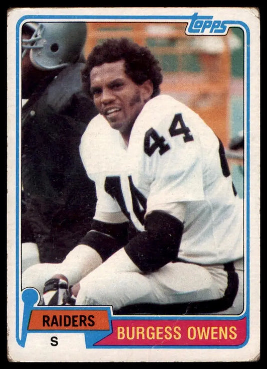 1981 Topps - Burgess Owens #429 - Football Card Single