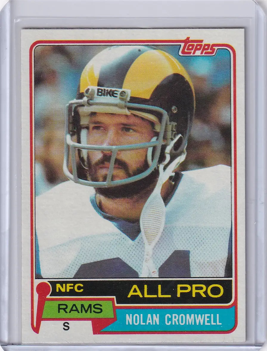 Nolan Cromwell Los Angeles Rams 1981 Topps Football card product image