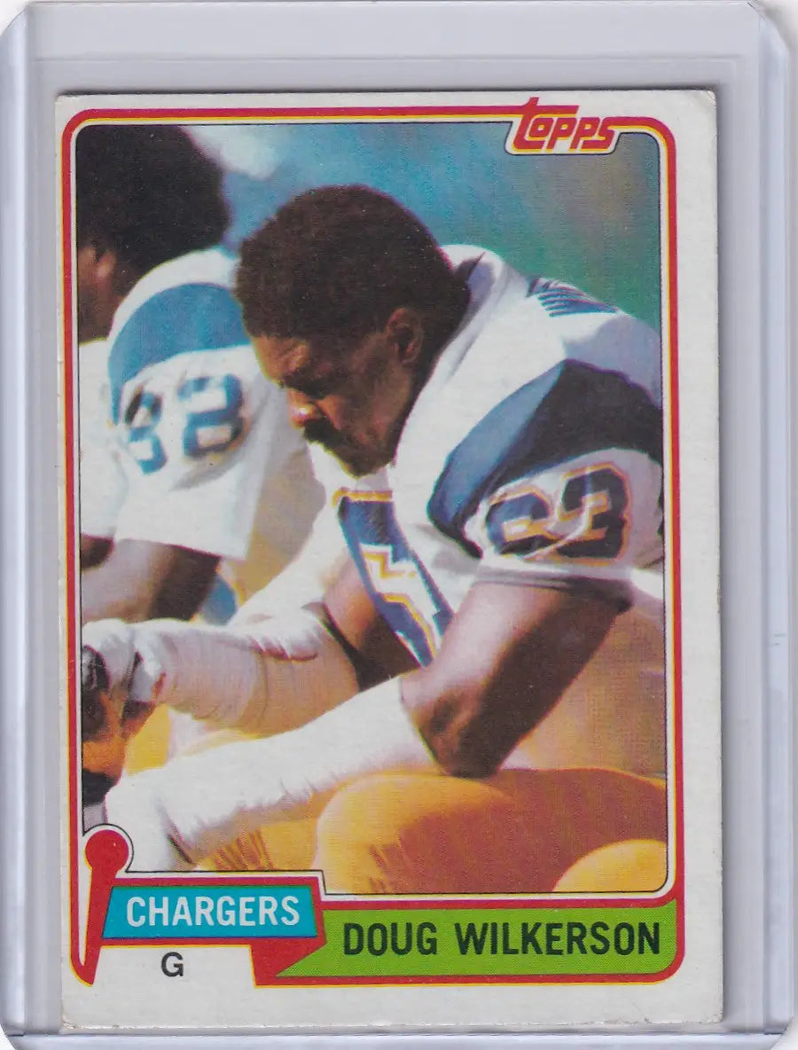 1981 Topps Football Doug Wilkerson San Diego Chargers football card image