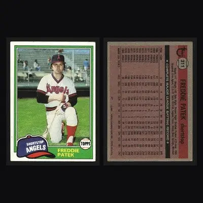 1981 Topps Freddie Patek #311 California Angels - Baseball Card Single