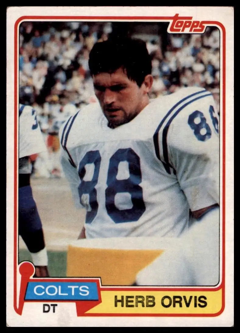 1981 Topps - Herb Orvis #508 - Football Card Single