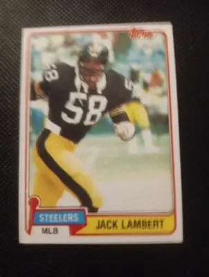 1981 Topps - Jack Lambert #155. Pittsburgh Steelers. EX+ - Football Card Single