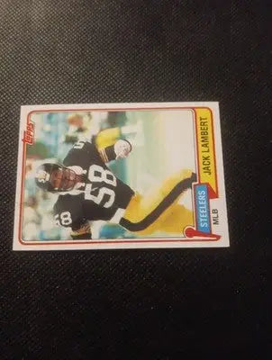 1981 Topps - Jack Lambert #155. Pittsburgh Steelers. EX+ - Football Card Single