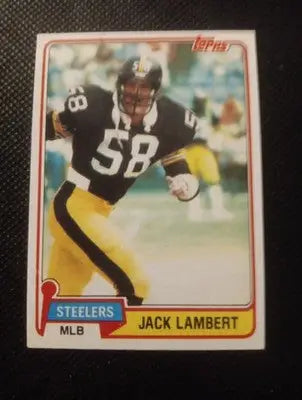 1981 Topps - Jack Lambert #155. Pittsburgh Steelers. EX+ - Football Card Single
