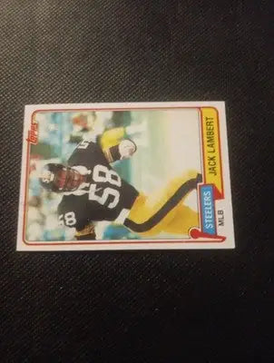 1981 Topps - Jack Lambert #155. Pittsburgh Steelers. EX+ - Football Card Single