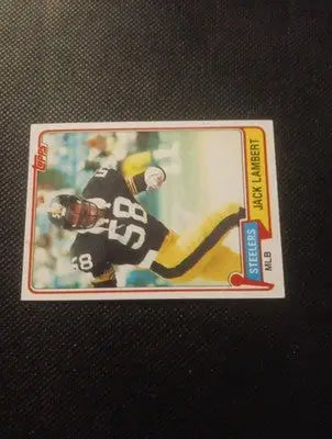 1981 Topps - Jack Lambert #155. Pittsburgh Steelers. EX+ - Football Card Single