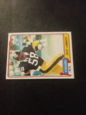 1981 Topps - Jack Lambert #155. Pittsburgh Steelers. EX+ - Football Card Single
