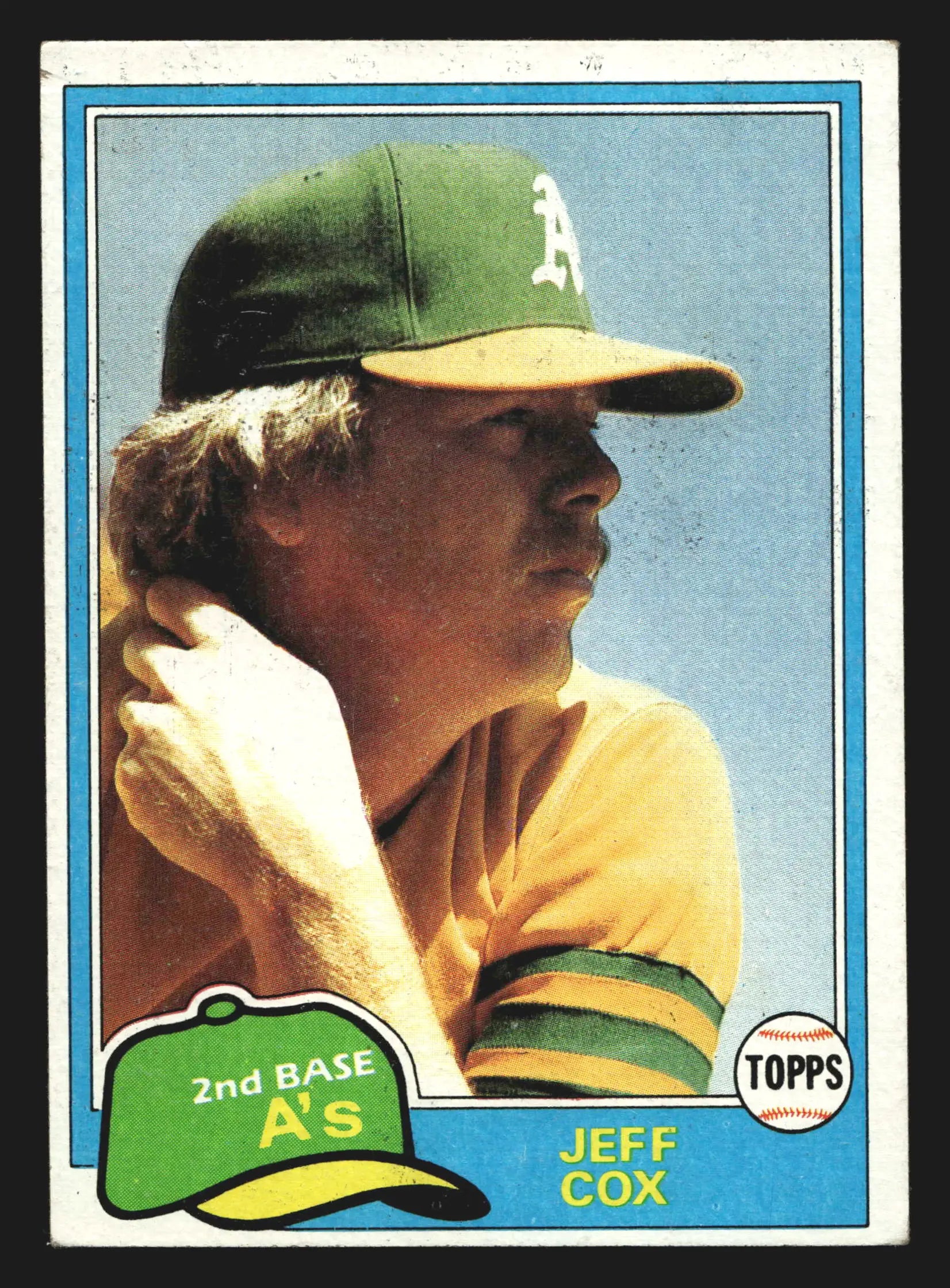 1981 Topps Jeff Cox #133 Oakland Athletics - Baseball Card Single