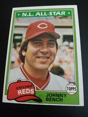 1981 Topps - Johnny Bench #600. Reds. EX - NRMT - Baseball Card Single