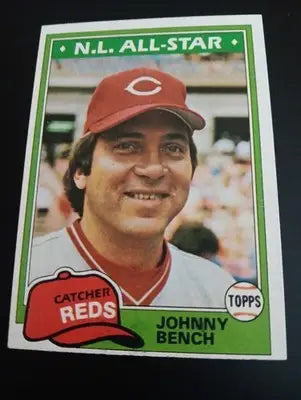 1981 Topps - Johnny Bench #600. Reds. EX - NRMT - Baseball Card Single