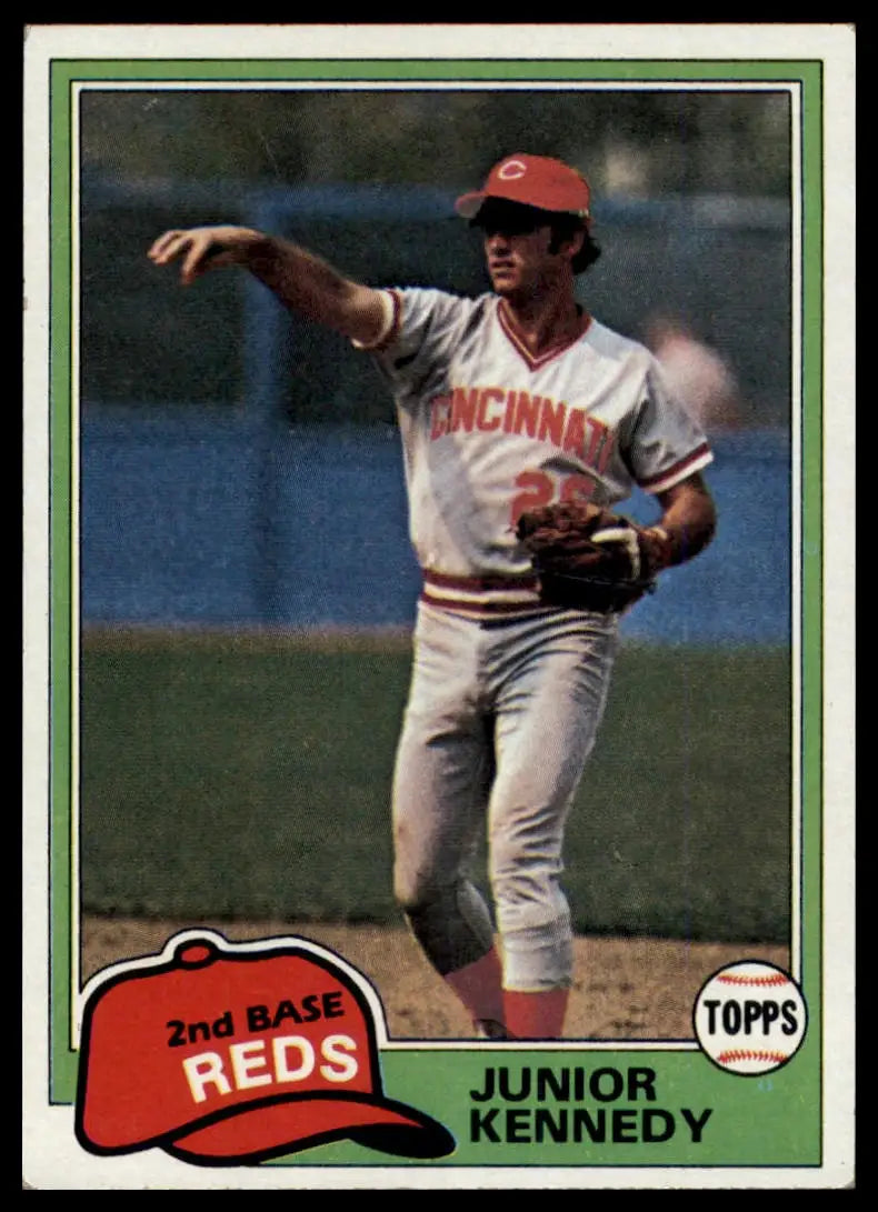 1981 Topps Junior Kennedy 447 Cincinnati Reds LP - Baseball Card Single