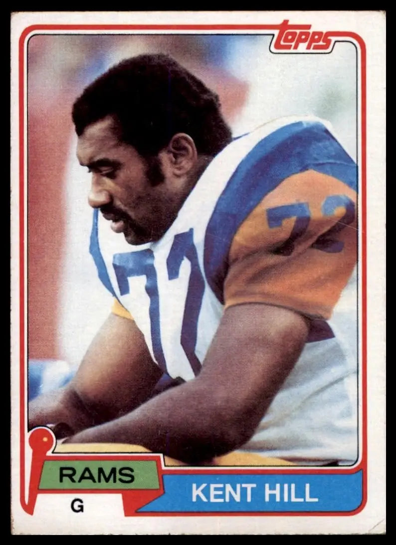 1981 Topps Kent Hill #62 Rookie Los Angeles Rams Football Card NFL Sports - Football Card Single